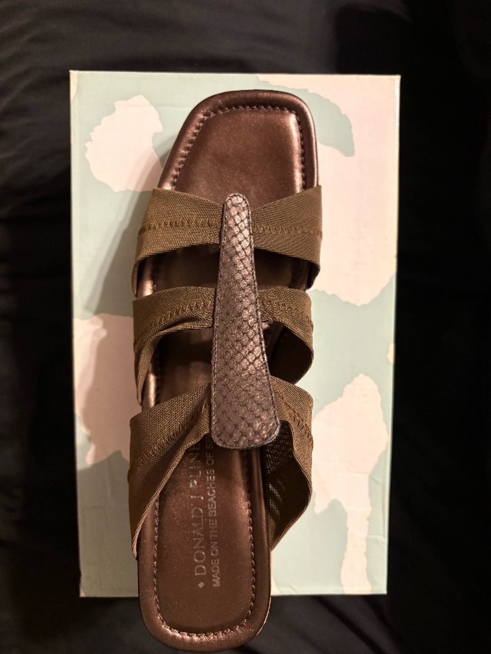 Donald J Pliner Brown Wedge SandalShoe – Like New in Box – Size 10 Narrow